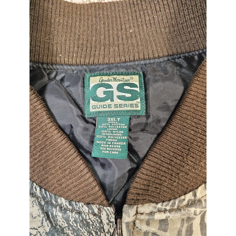 Vintage Gander Mountain Mossy Oak Camo Jasket Mens Sz 3XLT Tall Bomber Hunting - Picture 4 of 8